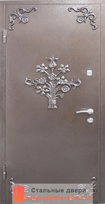 Дверь с коваными элементами KE-009