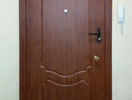 Коричневая дверь в квартире