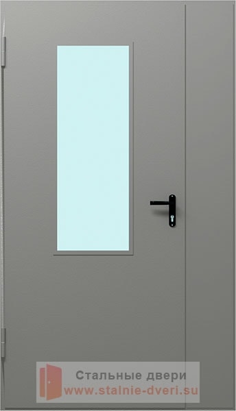 Техническая дверь со стеклопакетом DT-08